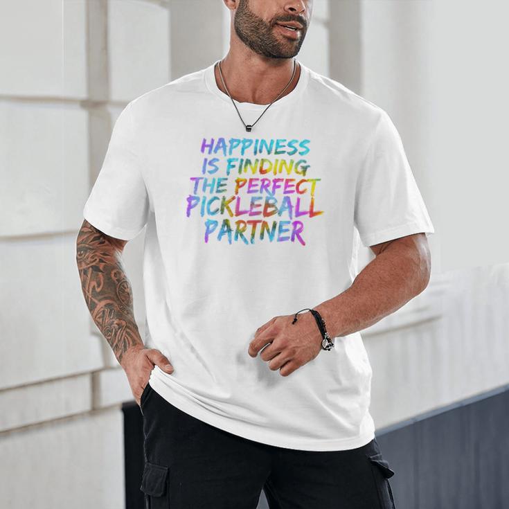 Pickleball Saying Introvert Pickleball Game Partner Unisex T-Shirt