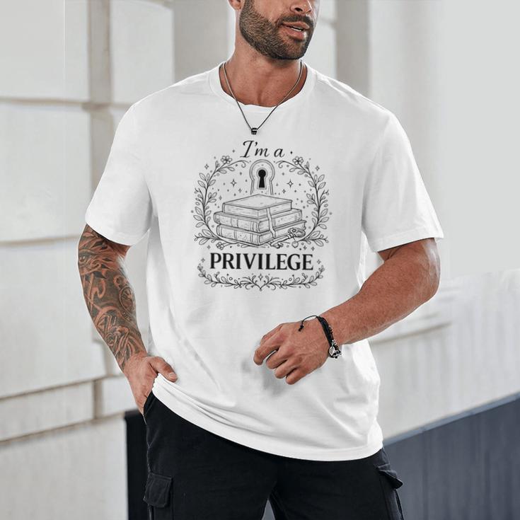 Im A Privilege Vintage Book Illustration Unisex T-Shirt