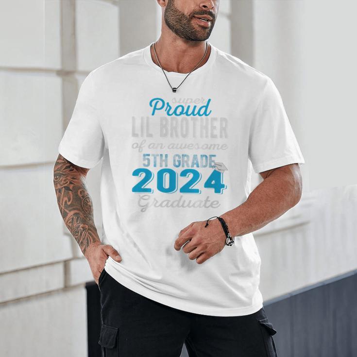 Proud Little Brother Of 5th Grade Graduate 2024 Graduation Premium Unisex T-Shirt