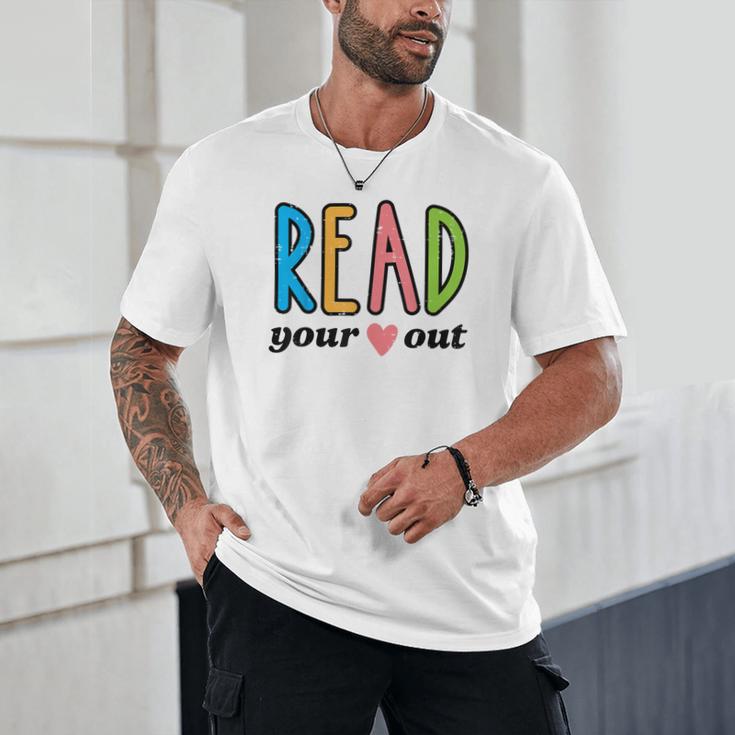 Read Your Heart Read Reading Librarian Book Across America Unisex T-Shirt