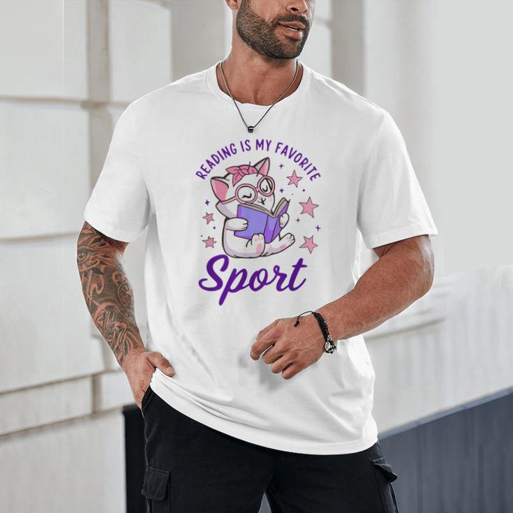 Reading Is My Favorite Sport Saying Quote Book Lovers Unisex T-Shirt