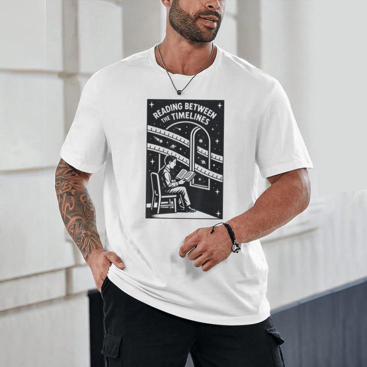 Reading Between The Timelines Time Travel Books Unisex T-Shirt