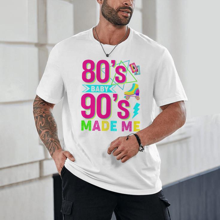 Retro 1980s 80's Baby 1990s 90's Made Me Nostalgia Vibes Premium Tri-Blend Unisex T-Shirt