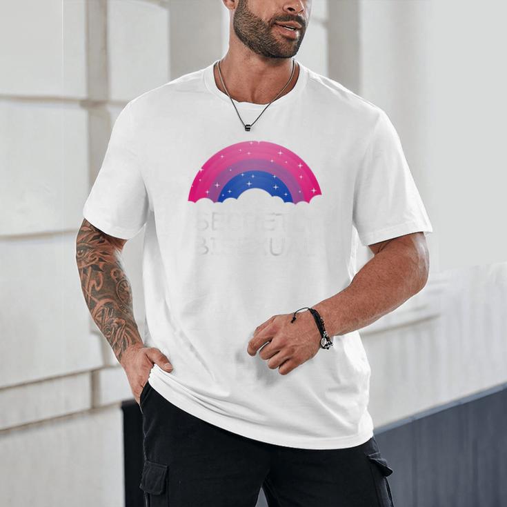 Secretly Bisexual Bi Introvert Bi Pride Antisocial LGBTQ Raglan Baseball Tee Unisex T-Shirt