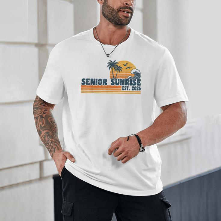 Senior Sunrise 2026 Graduation Cool Retro High School Unisex T-Shirt