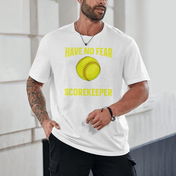 Softball Scorekeeper For a Score Book Keeper Premium Tri-Blend Unisex T-Shirt