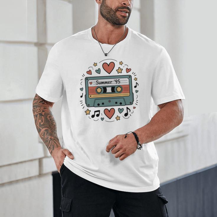 Summer ’95 Retro Cassette Tape Nostalgia Music Lover Premium Tri-Blend Unisex T-Shirt