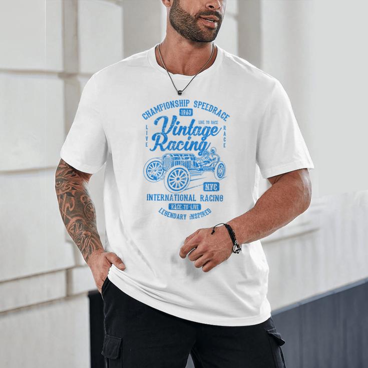 Vintage Racing Automotive Nostalgia Distressed Car Premium Tri-Blend Unisex T-Shirt Vintage Racing Automotive Nostalgia Distressed Car Premium Tri-Blend Unisex T-Shirt