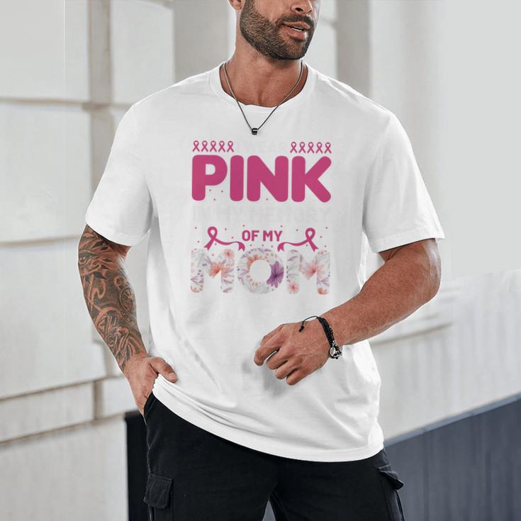 I Wear Pink In My Memory Of My Mom Support For Mom Grandma Unisex T-Shirt I Wear Pink In My Memory Of My Mom Support For Mom Grandma Unisex T-Shirt