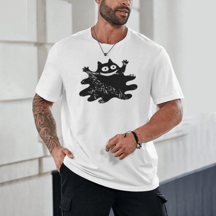 Yk2 Grunge Scary Cat With Tail Tomboy 90s Nostalgia Indie Premium Tri-Blend Unisex T-Shirt