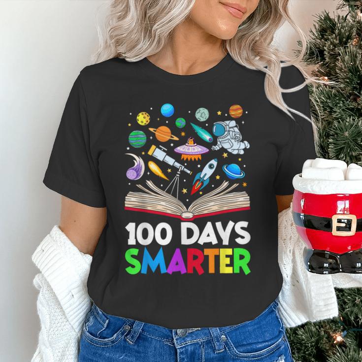 100th Day Of School Astronaut Books Space 100 Days Smarter Unisex T-Shirt