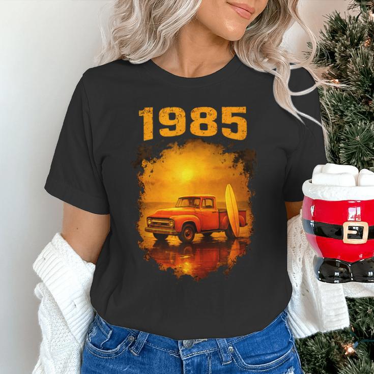 1985 Vintage Sunset Surf Truck Retro Beach Nostalgia Unisex T-Shirt