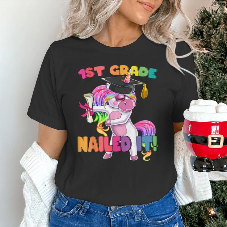 1st Grade Nailed It Flossing Unicorn Graduation Shirt Unisex T-Shirt
