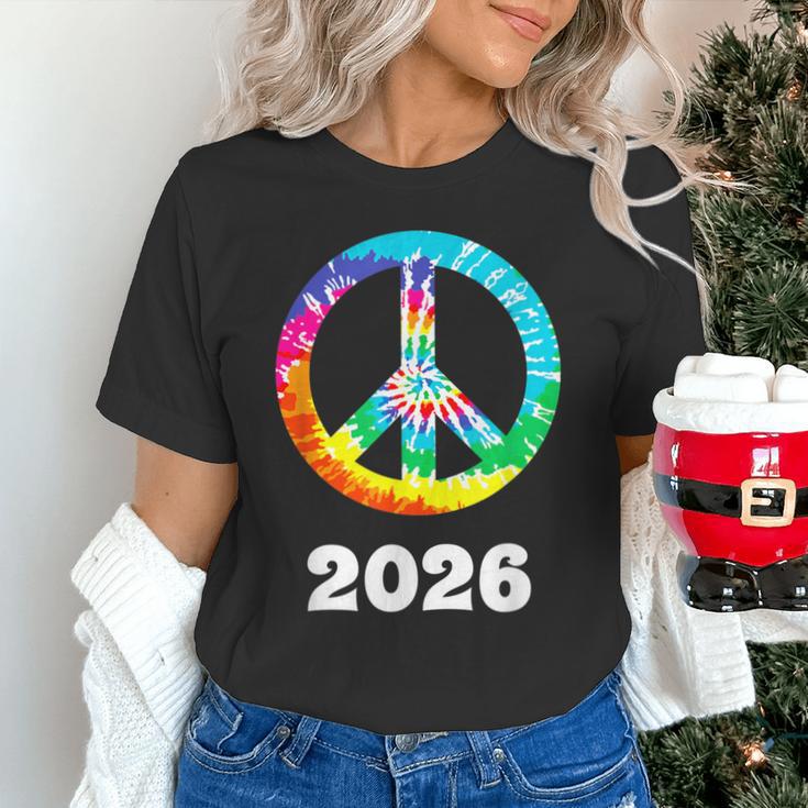 2026 Graduation Class Year Tie Dye Peace Sign Graduate Shirt Unisex T-Shirt