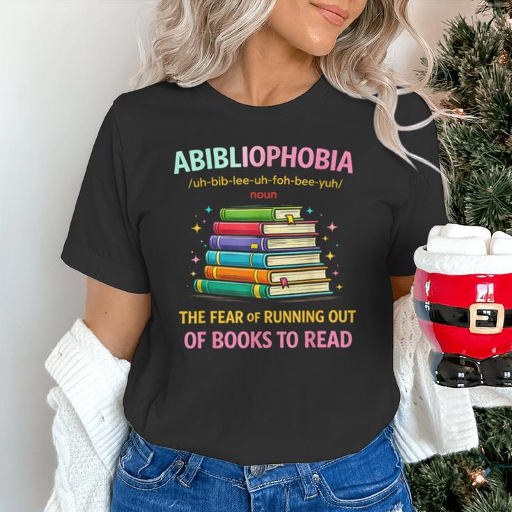 Abibliophobia Book Lovers Graphic Unisex T-Shirt