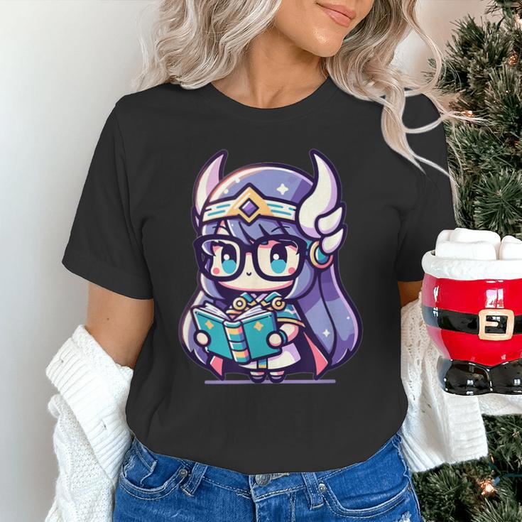 Adorable Book Lover Valkyrie With Reading Glasses Cute Unisex T-Shirt