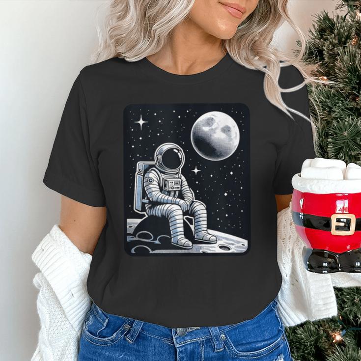 Aesthetic Spaceman Astronaut On The Moon Space Introvert Unisex T-Shirt Aesthetic Spaceman Astronaut On The Moon Space Introvert Unisex T-Shirt