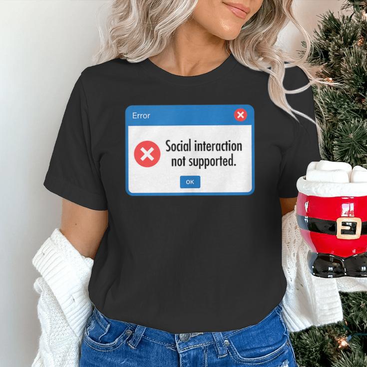 Anti Social Introvert Social Interaction Not Supported Unisex T-Shirt
