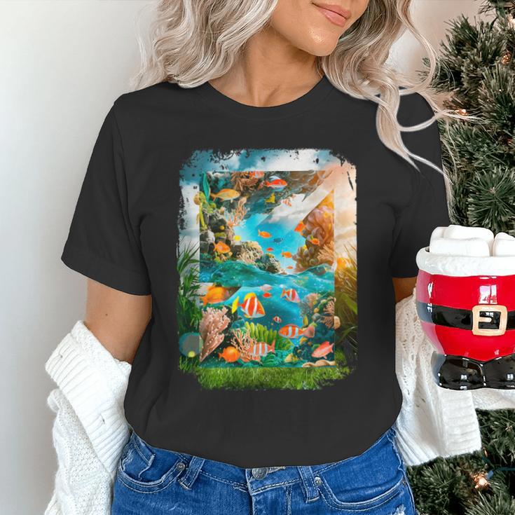 Aqua In The Skies Frutiger Aero Unisex T-Shirt