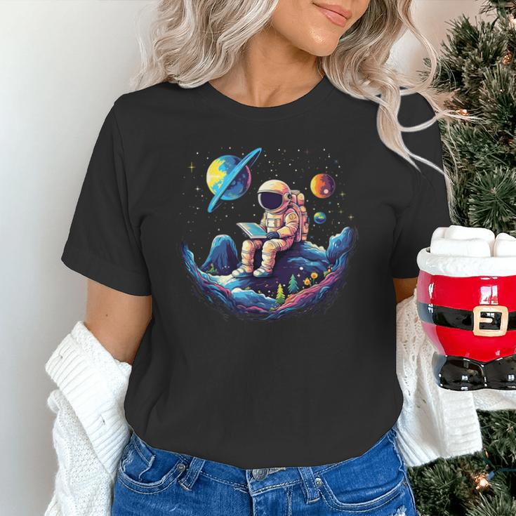 Astronaut Reading Book In Space Books Lover Bookworm Unisex T-Shirt Astronaut Reading Book In Space Books Lover Bookworm Unisex T-Shirt