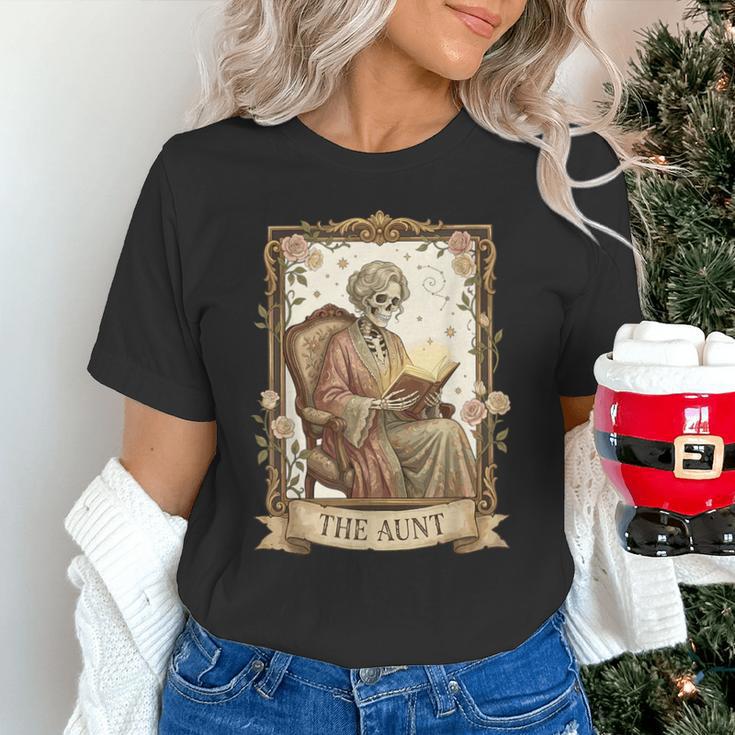 The Aunt Tarot Card Women Skeleton Aunty Book Lover Unisex T-Shirt The Aunt Tarot Card Women Skeleton Aunty Book Lover Unisex T-Shirt