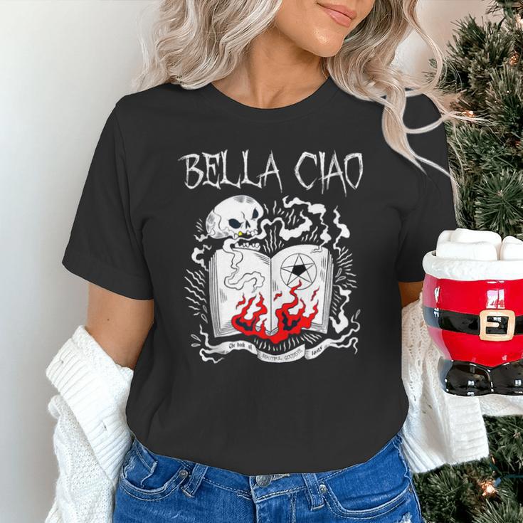 Bella Ciao Goodbye Beautiful Skull Book Of Dark Magic Occult Unisex T-Shirt Bella Ciao Goodbye Beautiful Skull Book Of Dark Magic Occult Unisex T-Shirt