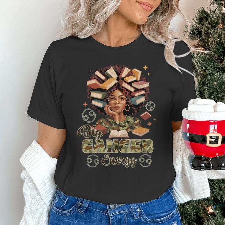 Big Cancer Energy Woman Camo Zodiac Book Teacher Unisex T-Shirt Big Cancer Energy Woman Camo Zodiac Book Teacher Unisex T-Shirt