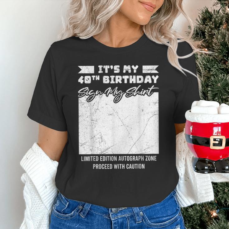 Birthday It's My 40th Birthday Guest Book Birthday Party Unisex T-Shirt
