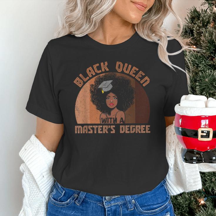 Black Queen With a Masters Degree Melanin Girls Graduation Unisex T-Shirt
