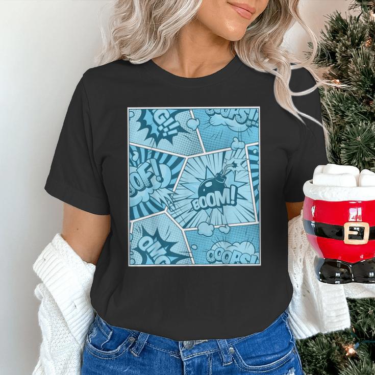 Blue Comic Book Blue Graphic Unisex T-Shirt
