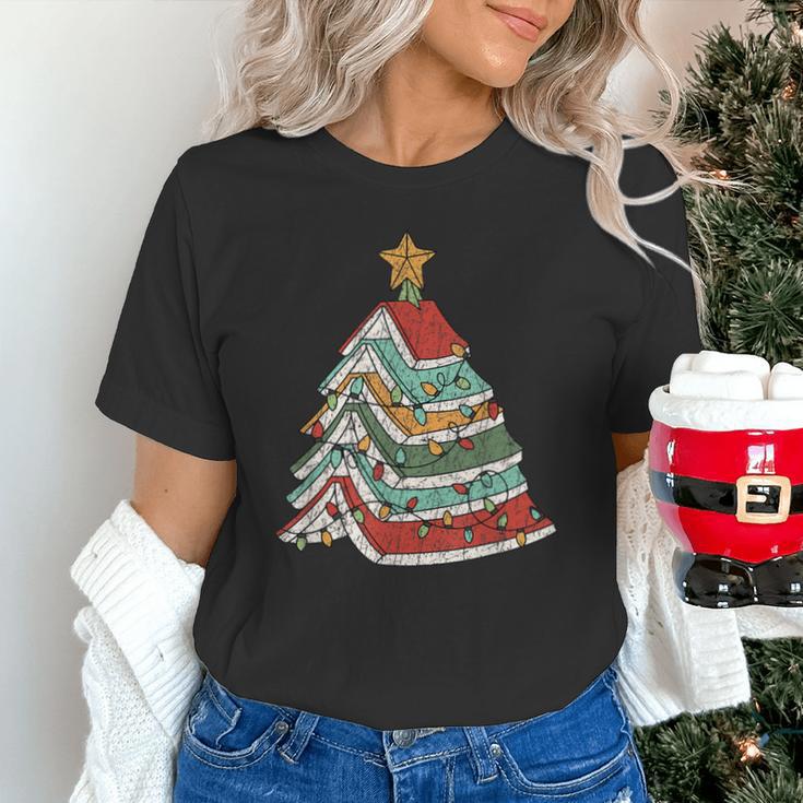 Book Christmas Tree For Librarians Book Lovers Unisex T-Shirt Book Christmas Tree For Librarians Book Lovers Unisex T-Shirt