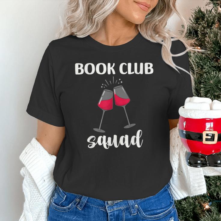 Book Club Squad Reading Bookworm Wine Lover Humor Unisex T-Shirt