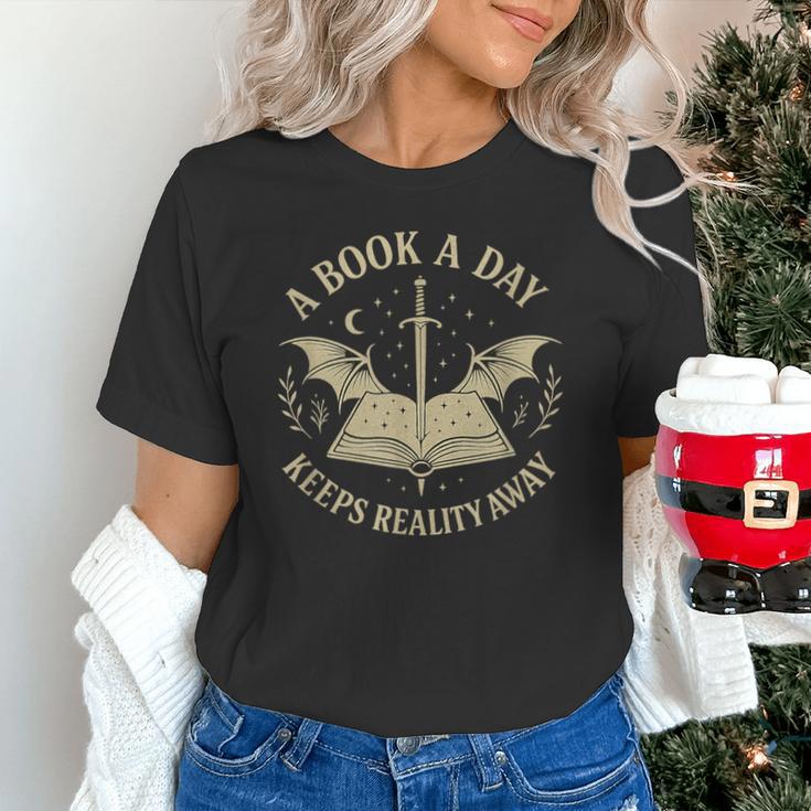A Book A Day Keeps Reality Away Reading Escape Quote Unisex T-Shirt