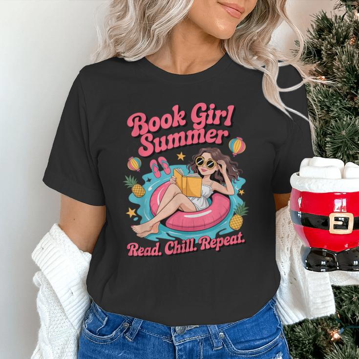 Book Girl Summer Beach Vacation Book Lover Unisex T-Shirt