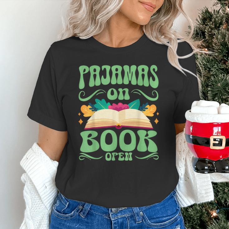 Book And Pajama Pajamas On Book Open Unisex T-Shirt Book And Pajama Pajamas On Book Open Unisex T-Shirt