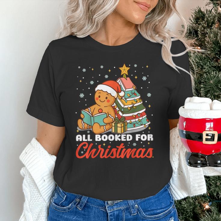 All Booked For Christmas Gingerbread Christmas Tree Book Kid Unisex T-Shirt
