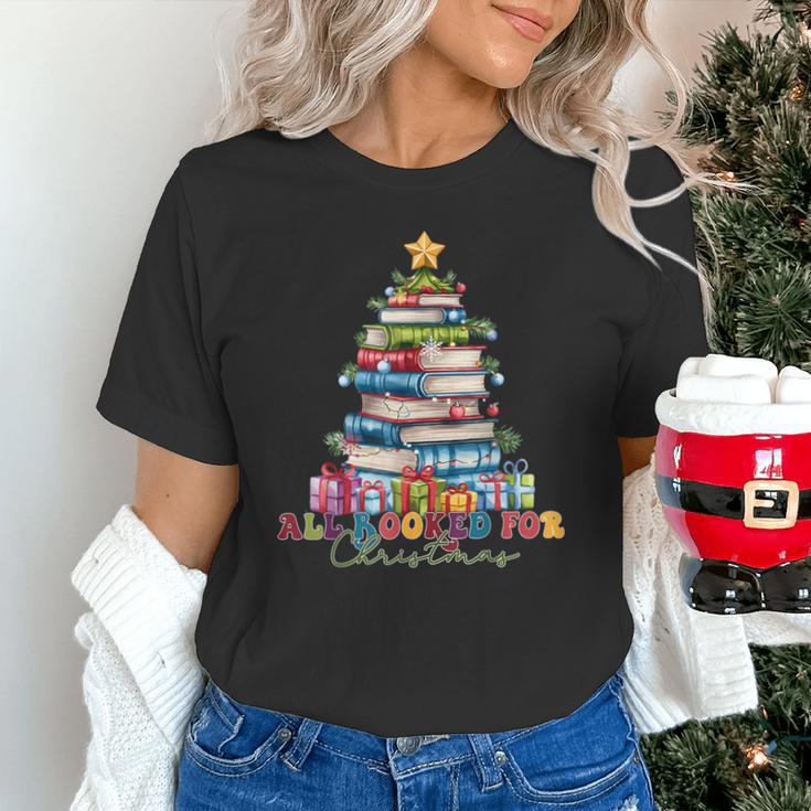 All Booked For Christmas Teacher Reading Student Bookworm Unisex T-Shirt All Booked For Christmas Teacher Reading Student Bookworm Unisex T-Shirt