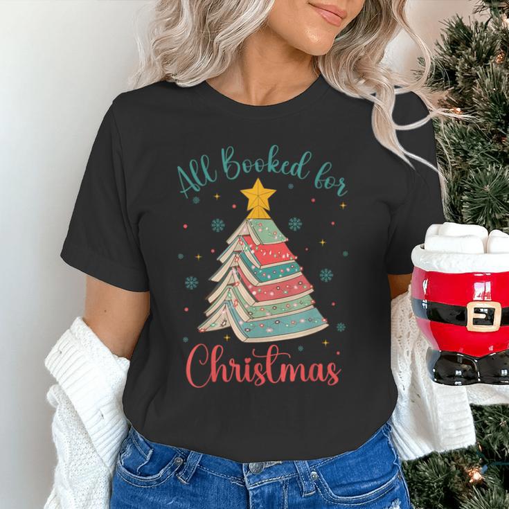 All Booked For Christmas Tree Book Bookish Christmas Unisex T-Shirt All Booked For Christmas Tree Book Bookish Christmas Unisex T-Shirt