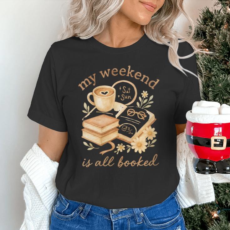 My Weekend Is All Booked Cozy Book Lover Reading Unisex T-Shirt My Weekend Is All Booked Cozy Book Lover Reading Unisex T-Shirt