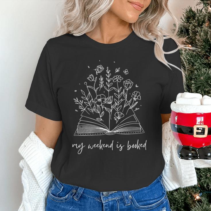 My Weekend Is Booked Floral Book Unisex T-Shirt My Weekend Is Booked Floral Book Unisex T-Shirt