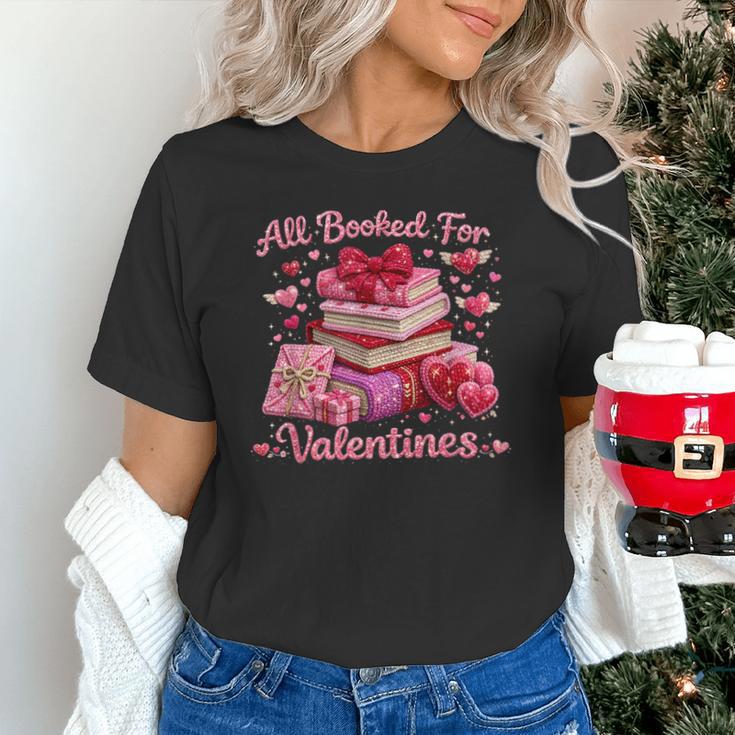 All Booked Valentine's Girly Teacher Coquette Love Unisex T-Shirt All Booked Valentine's Girly Teacher Coquette Love Unisex T-Shirt