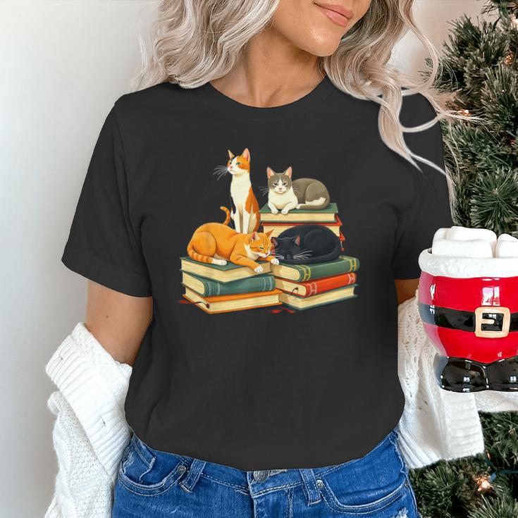 Bookish Cat Lover Cute Reading Squad Books & Kittens Love Unisex T-Shirt