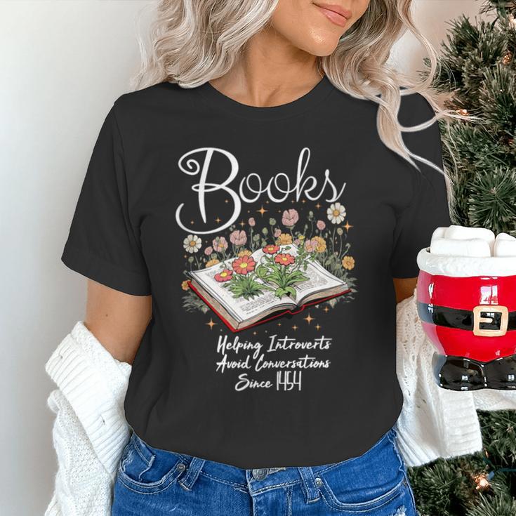 Books That Help Introverts Since 1454 Conversations Unisex T-Shirt Books That Help Introverts Since 1454 Conversations Unisex T-Shirt