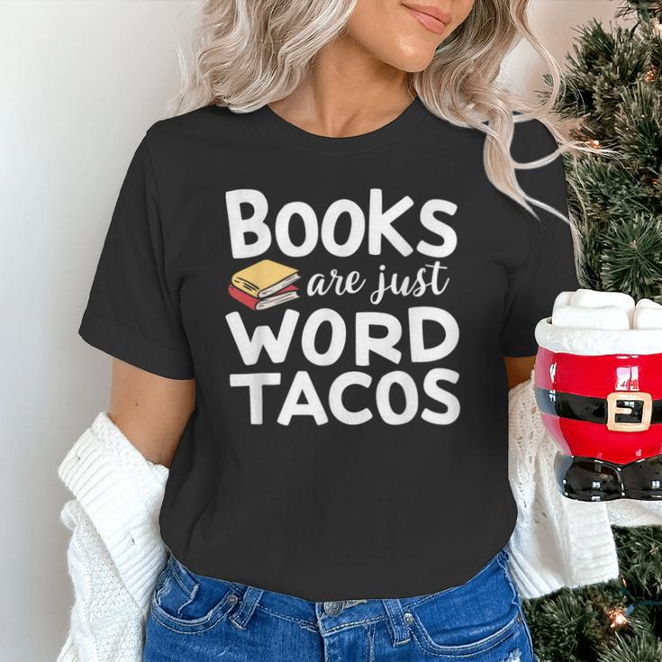 BOOKS ARE JUST WORD TACOS Unisex T-Shirt