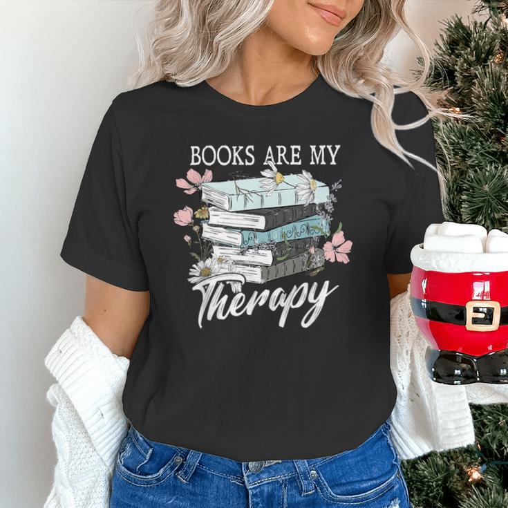 Books Are My Therapy Summer Reading Book Lovers Unisex T-Shirt