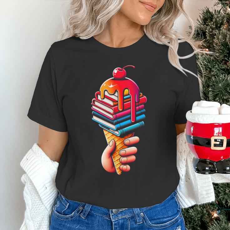 Books Reading Ice Cream Unisex T-Shirt