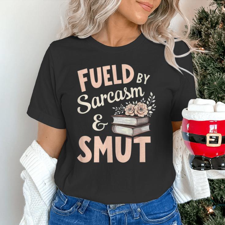 Bookworm Fueled By Sarcasm And Smut Book Reading Unisex T-Shirt
