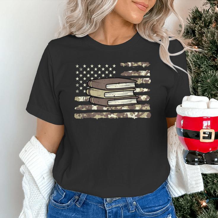 Camo Across America Read Reading Book Librarian Men Women Unisex T-Shirt Camo Across America Read Reading Book Librarian Men Women Unisex T-Shirt