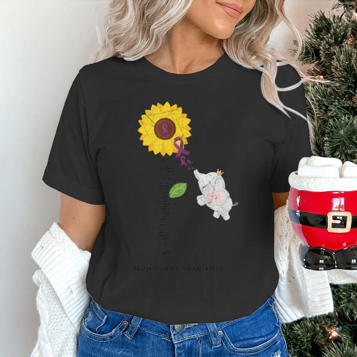 Caring Memory Elephant Sunflower Alzheimer Unisex T-Shirt