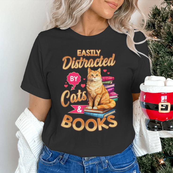 Cat Shirts For Women Book Lover Shirt Cats And Books Unisex T-Shirt Cat Shirts For Women Book Lover Shirt Cats And Books Unisex T-Shirt